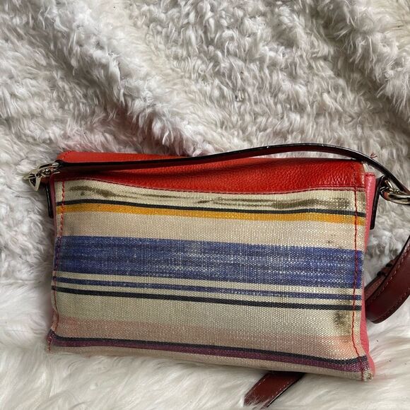 kate spade new york Cobble Hill Marsala Convertible leather& jute crossbody bag. - Picture 3 of 16